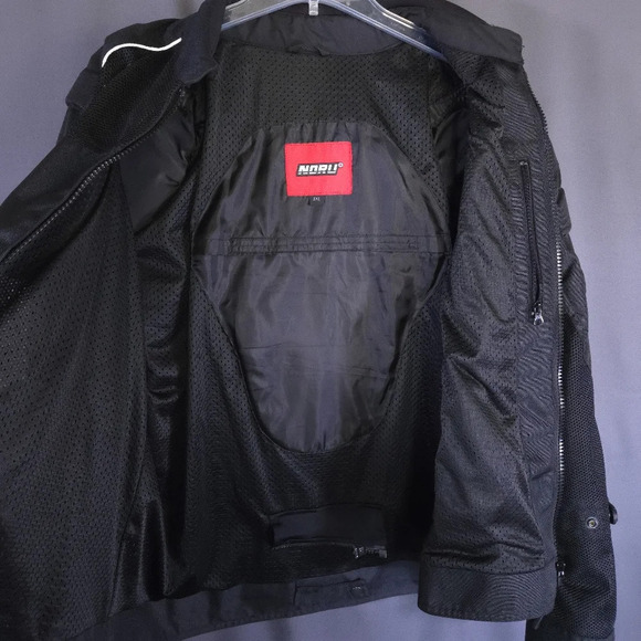 Noru Kaze Mesh Moto Jacket Abrasion Resistant Armor Light Bikercore Size 3XL‎ - Picture 8 of 10